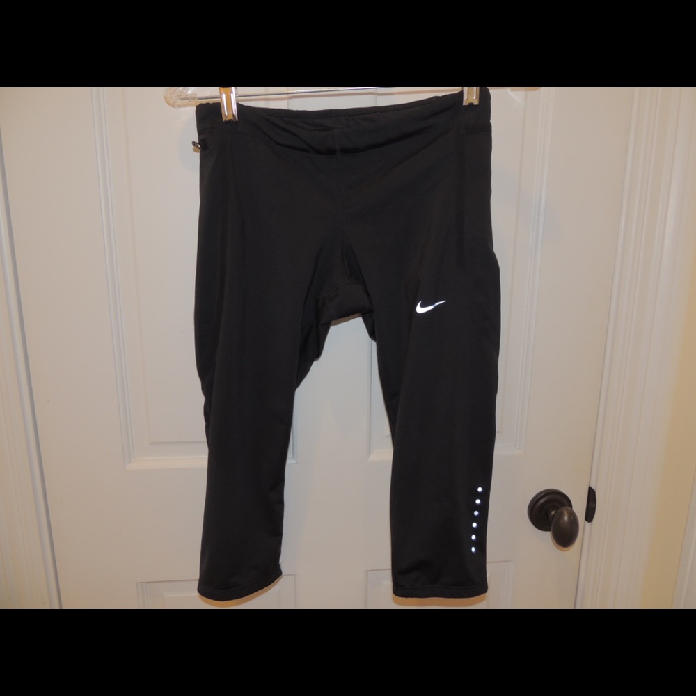 Nike knee high dri fit running leggings size small